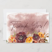 マルサラクレー&イエローブーケフラットズ結婚ズ サンキューカード (正面)