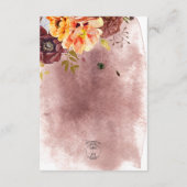 マルサラクレー&イエローブーケ詳細結婚ズ エンクロージャーカード (裏面)