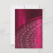 マルサラグリッターブライダルシャワー誕生日スウィート16th 招待状 (裏面)