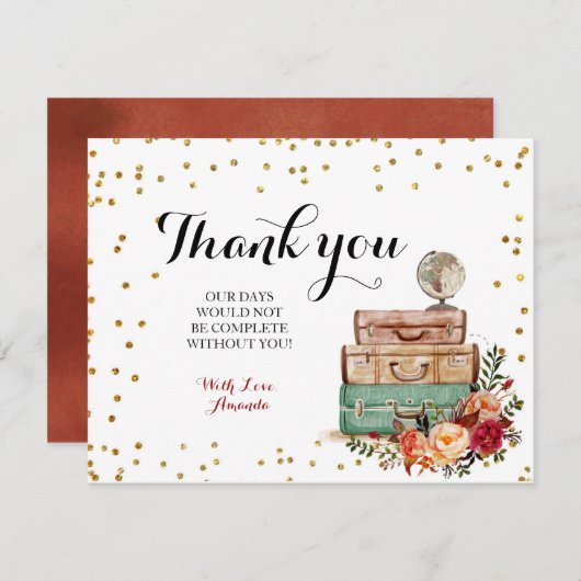 マルサラトラベルテーマサンキューカード サンキューカード (正面/裏面)