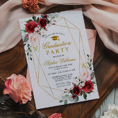 マルサラバラ卒業パーティガーリーフローラ 招待状