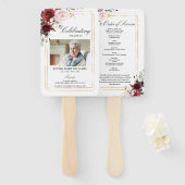 マルサラバラ葬式プログラムセット ハンドファン (正面&裏面)