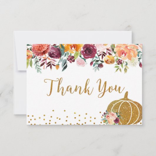 マルサラパンプキン誕生日サンキューカード サンキューカード (正面)