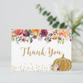 マルサラパンプキン誕生日サンキューカード サンキューカード (スタンド正面)