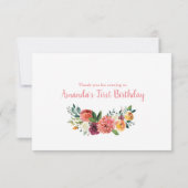 マルサラパンプキン誕生日サンキューカード サンキューカード (裏面)