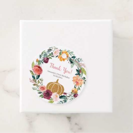 マルサラパンプキン誕生日メッセージカード フェイバータグ (インサイチュ)