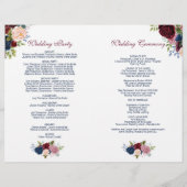 マルサラピンクのネイビー咲く花 (裏面)