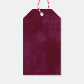 マルサラピンクオレンジ結婚の花の感謝の贈り物 ギフトタグ (裏面)