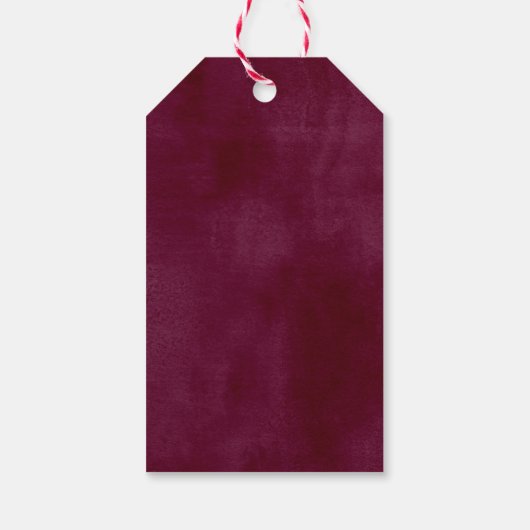 マルサラピンクオレンジ結婚の花の感謝の贈り物 ギフトタグ (裏面)