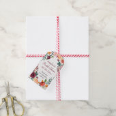 マルサラピンクオレンジ結婚の花の感謝の贈り物 ギフトタグ (より糸付き)