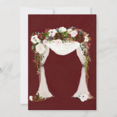 マルサラピンクキャノピーブリデスメイドランチョン招待状 (裏面)