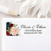 マルサラピンクネイビーフローラ ラベル (インサイチュ)