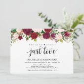 マルサラピンク結婚クフローラの駆け落ち披露宴 招待状 (スタンド正面)