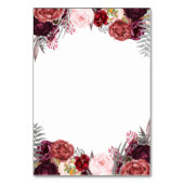 マルサラピーニー秋の結婚式挿入披露宴カード テーブルナンバー (裏面)