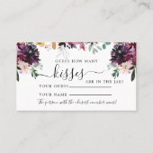 マルサラフラワーズ何枚のキスシャワーゲームカード プレイスカード (正面)