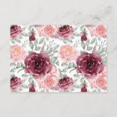 マルサラフラワーズ結婚ブライダルシャワー詳細 エンクロージャーカード (裏面)