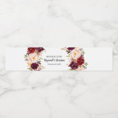 マルサラフラワーズ結婚ブライダルシャワー ペットボトルラベル (シングルラベル)