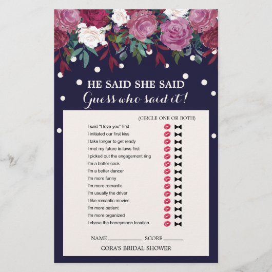 マルサラフローラと海軍はゲームを言った (正面)