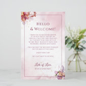 マルサラフローラエレガントなウェディングウェルカム旅程 (スタンド正面)