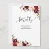 マルサラフローラコーナーブライダルシャワー招待 招待状 (裏面)