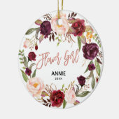 マルサラフローラバラ金ゴールドフラワーガール セラミックオーナメント (左)