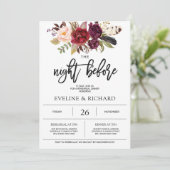 マルサラフローラ手書きレタリングリハーサル 招待状 (スタンド正面)