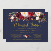 マルサラフローラ秋金ゴールドリハーサルディナーカード 招待状 (正面/裏面)