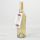 マルサラブルガンディボホウォーター色フローラ ボトルネックタグ (アングル)