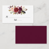 マルサラブルガンディボホバラフラット座席表 プレイスカード (正面/裏面)