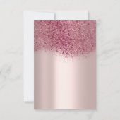 マルサラブルガンディマルーンバラゴルブライダルスウィート16th 招待状 (裏面)