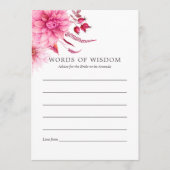 マルサラブルゴーニュと赤面秋ブライダルアドバイス アドバイスカード (正面)