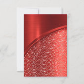 マルサラブルゴーニュグリッターブライダルシャワー誕生日 招待状 (裏面)