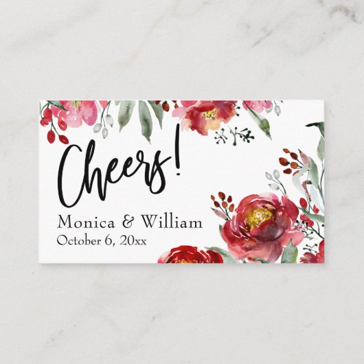 マルサラブルゴーニュフローラドリンクチケットインサートカード エンクロージャーカード (裏面)