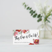 マルサラブルゴーニュフローラドリンクチケットインサートカード エンクロージャーカード (スタンド正面)