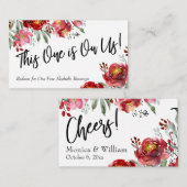 マルサラブルゴーニュフローラドリンクチケットインサートカード エンクロージャーカード (正面/裏面)