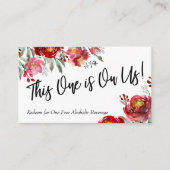 マルサラブルゴーニュフローラドリンクチケットインサートカード エンクロージャーカード (正面)