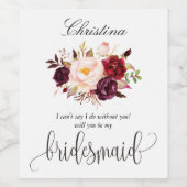 マルサラブルゴーニュフローラブライデスメイド提案–7 ワインラベル (シングルラベル)