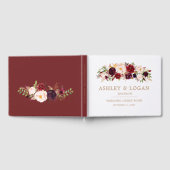 マルサラブルゴーニュフローラ結婚オータムズゲストブック ゲストブック (全面)