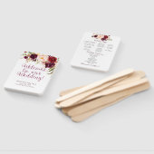 マルサラブルゴーニュ水彩バラプログラムファン ハンドファン (組立なし)