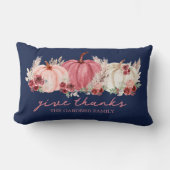 マルサラブルゴーニュ海軍秋ボホパンプキンズ名 ランバークッション (正面)