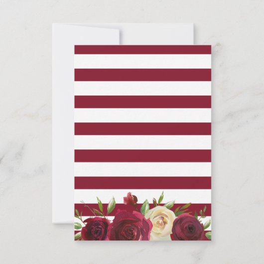 マルサラブルゴーニュ秋ウィンターウェディングエンクロージャ 出欠カード (裏面)