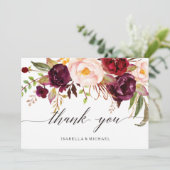 マルサラブルゴーニュ結婚フローラありがとう サンキューカード (スタンド正面)