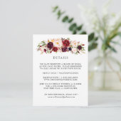 マルサラブルゴーニュ結婚フローラ詳細カード エンクロージャーカード (スタンド正面)