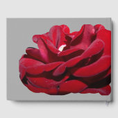 マルサラブルゴーニュ結婚レッドのゲストブック ゲストブック (裏面)