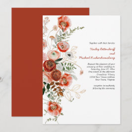 マルサラブルゴーニュ赤面秋フローラ結婚ズインビタット 招待状