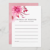 マルサラブルゴーニュ&赤面秋秋ベビーアドバイス アドバイスカード (正面/裏面)