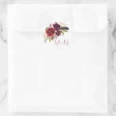 マルサラボホモノグラム結婚の封筒用シール4163 ラウンドシール (バッグ)