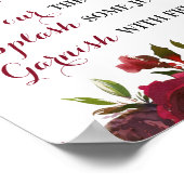 マルサラミモサバー結婚サインブライダルシャワー秋 ポスター (角)