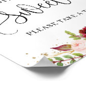 マルサラモダンフローラ金ゴールドベビーは甘いサインである ポスター (角)