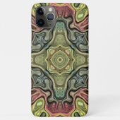 マルサラレッドオークレイエローティール(緑がかった色)バリろうけつ染めパターン Case-Mate iPhoneケース (裏面)